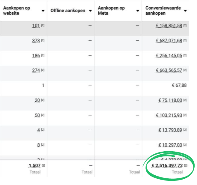 Naomi Beusink Resultaat - 2.5 miljoen omzet door advertenties